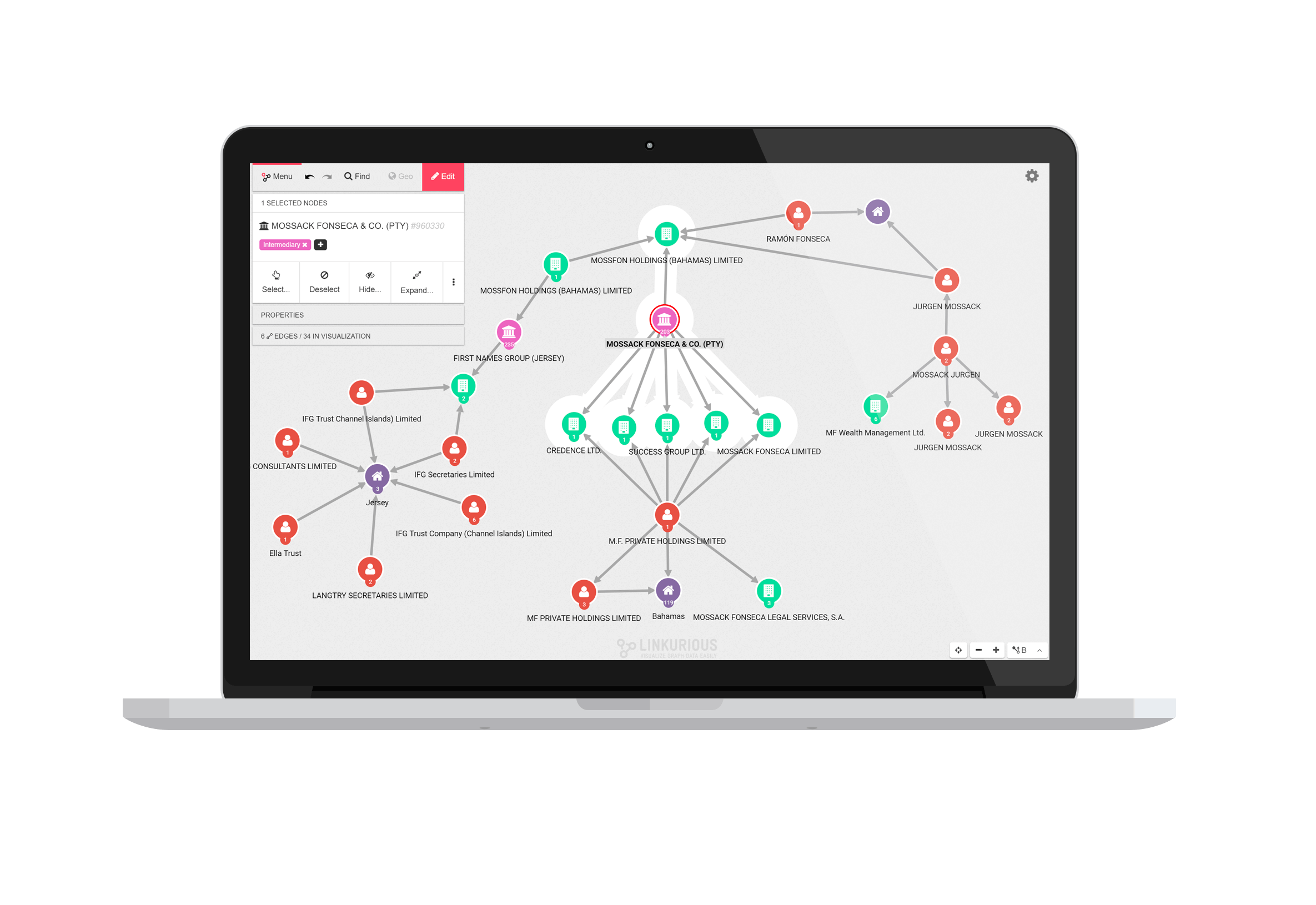 Find selector. Data + data - экран. Graphical display.